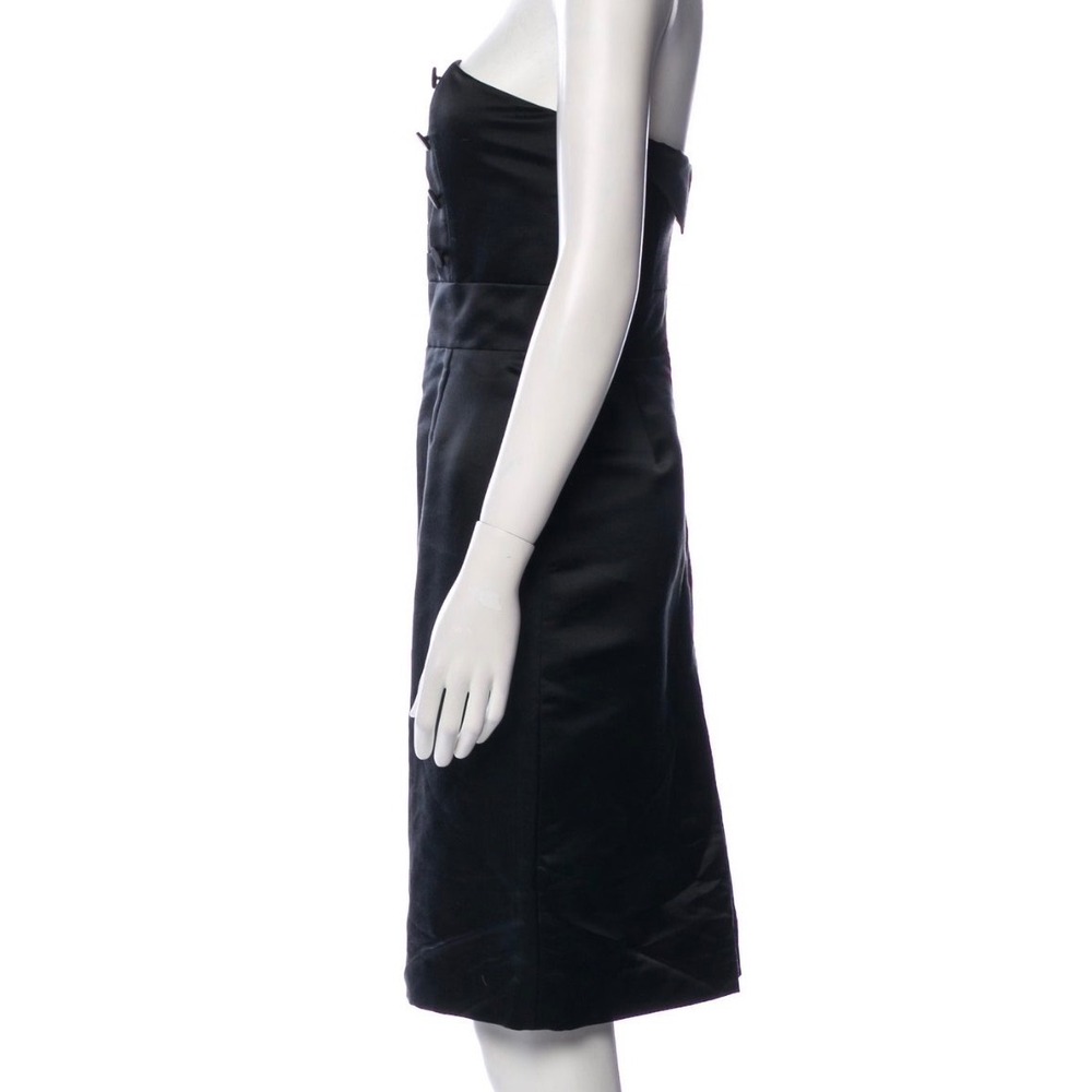 NWT Marc Jacobs 100%Silk Satin Strapless‎ Little Black Party Dress Size 6 $429 - Picture 2 of 14